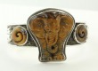 Tiger Eye Elephant Statement Collar