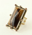 Gold Drusy Tiger Eye Bracelet--MATCHING RING--ORIGINALLY $680.00
