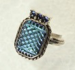 Amy Kahn Russell Titanium Crest Ring