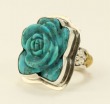 Turquoise Rose Ring