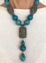 Amy Kahn Russell Turquoise Statement Collar