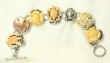 Carved Bone Fish & Turtle Bracelet