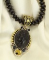 Underworld Black Cameo Necklace