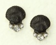 Mars & Valentine Stormy Seas Vintage Shell Post Earrings
