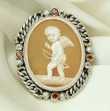 Large Vintage Eros Cameo Ring 