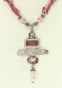 Aura Crystal & Vintage Glass Lever Back Earrings