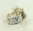 Mars & Valentine Hand Painted Antique French Porcelain Ring