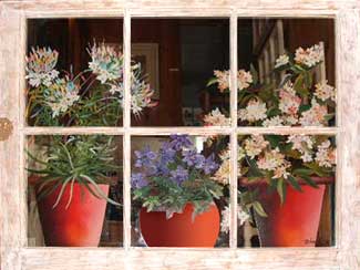 Painted Window Mirror 2