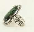 Echo of the Dreamer Wavelite Statement Ring with Tourmaline & Peridot