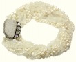 White Pearl Necklace with Magnetic Clasp