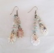 Agate & Limpet Shell Statement Earrings