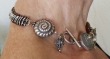 Amy Kahn Russell Sterling Silver Bracelet  8.75" long