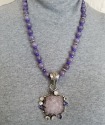 Echo of the Dreamer Amethyst Crystal Pendant Necklace