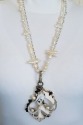 Echo of the Dreamer Large Black & White Murex Shell Pendant Necklace