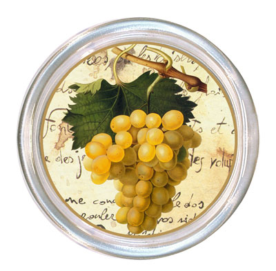 Yellow Grapes on French Writing