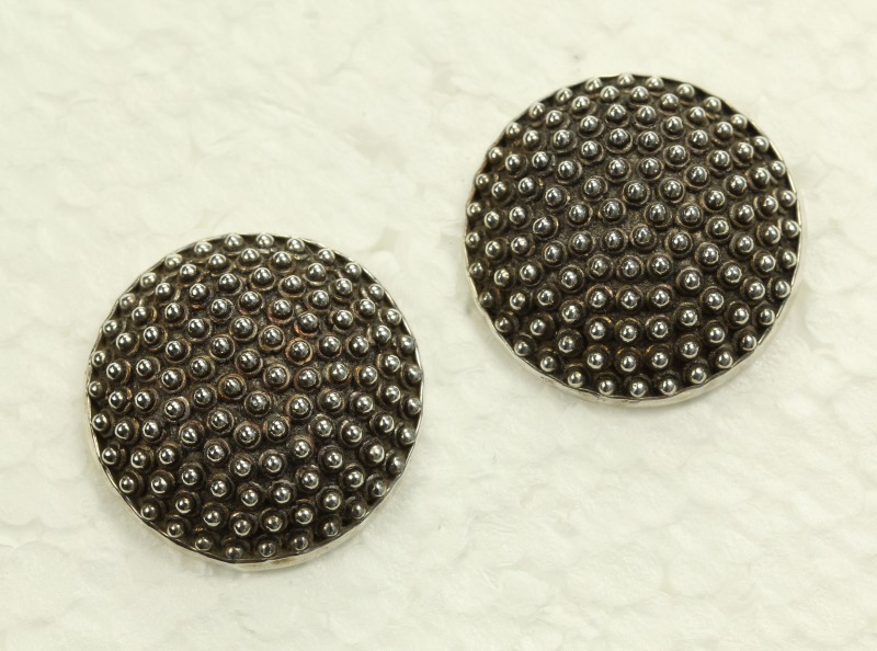 Amy Kahn Russell Sterling Silver  Post Earrings--CAN BE CONVERTED TO CLIP--MATCHING NECKLACE AVAILABLE