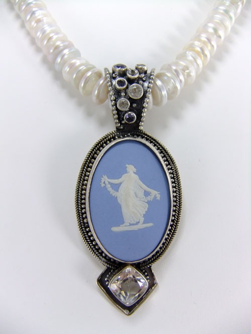 Mars & Valentine Antique Wedgwood Cameo Necklace