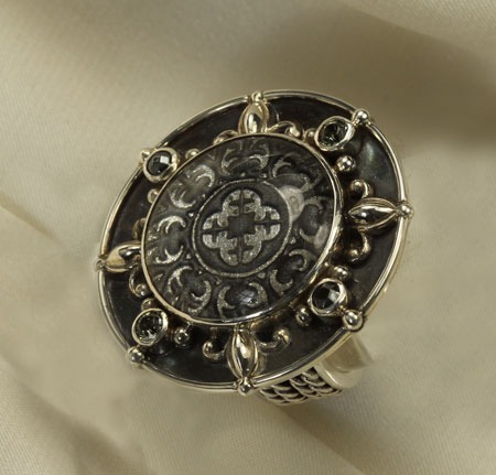 Mars & Valentine Black Galaxy Ring