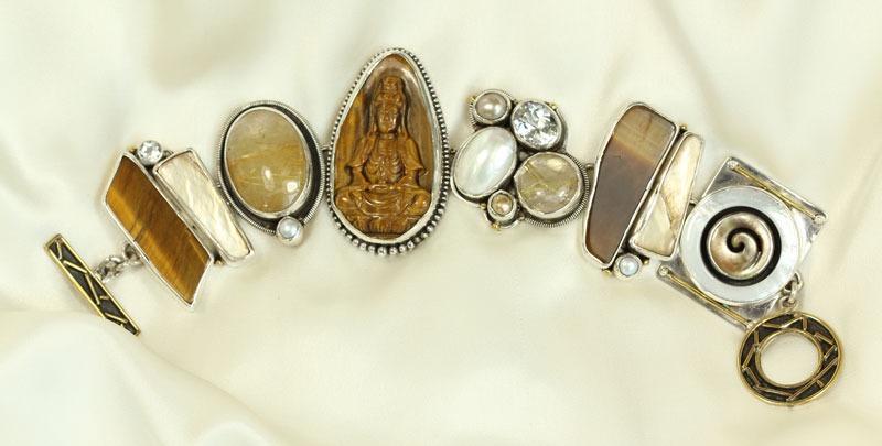 Echo of the Dreamer Quan Yin Statement Bracelet