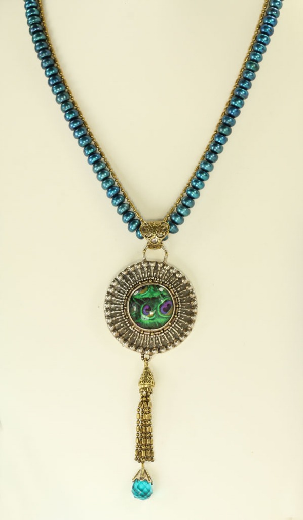 Mars & Valentine Peacock Necklace