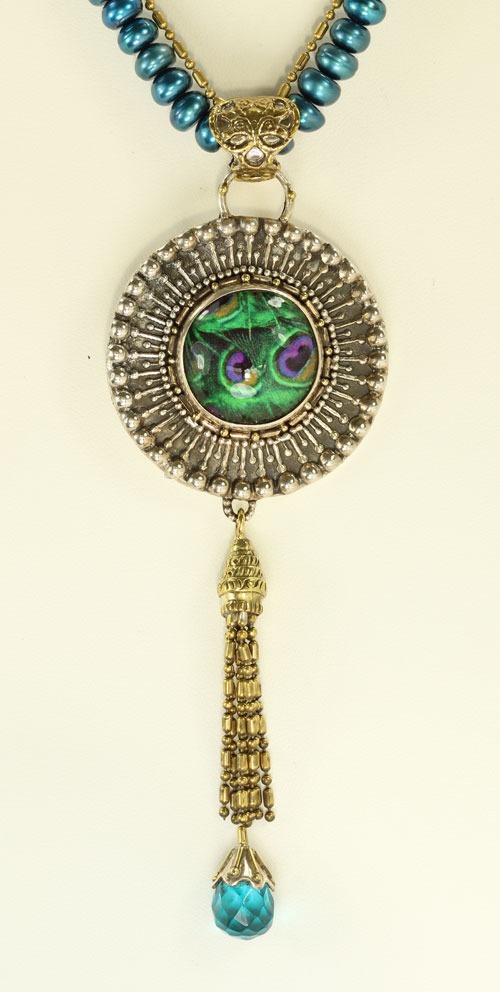Mars & Valentine Peacock Necklace