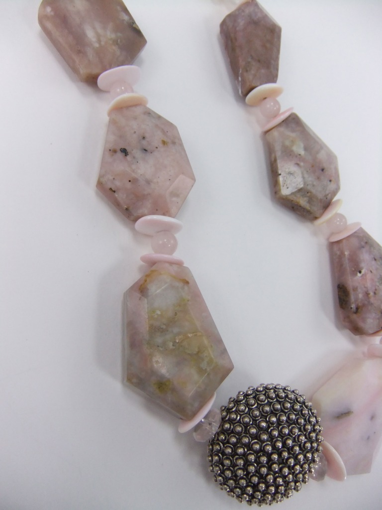 Amy Kahn Russell Pink Opal Necklace--MATCHING EARRINGS AVAILABLE