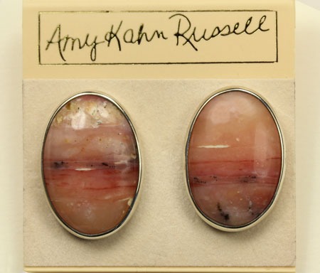 Amy Kahn Russell Painted Desert  Opal Clip Earrings