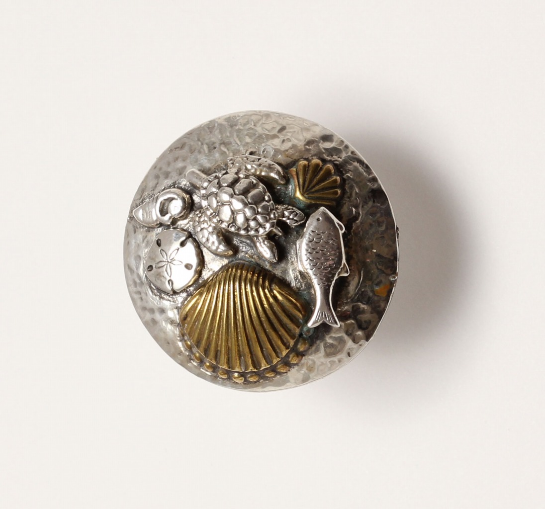 Amy Kahn Russell Large Sterling Silver Sea Life Ring