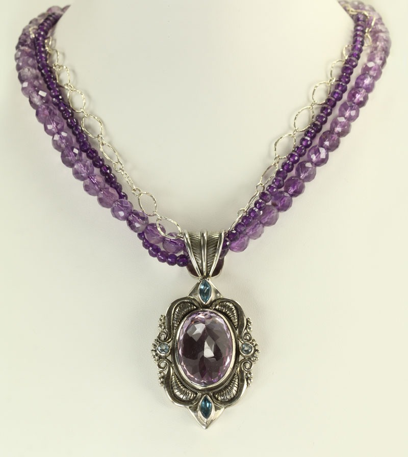 Echo of the Dreamer Stunning Amethyst Necklace