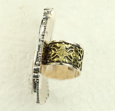 Mars & Valentine Very Large Antique Psyche Cameo Ring