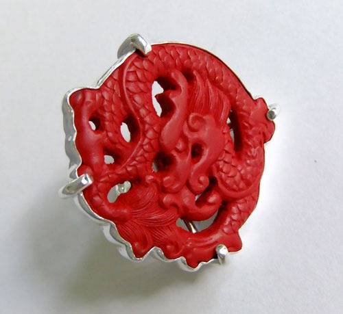 Asian Dragon Statement Ring