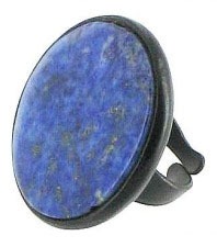 Adjustable Lapis Ring