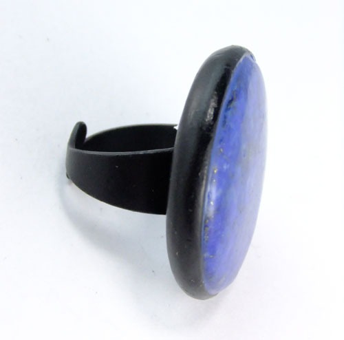 Adjustable Lapis Ring