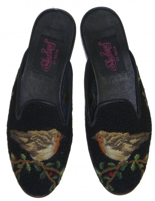 Robin Needlepoint Mule 