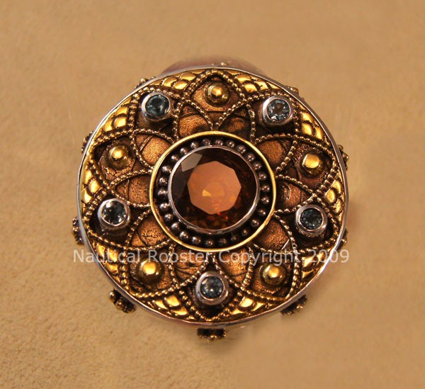 Mars & Valentine Golden Gothic Ring--ORIGINALLY $235.00