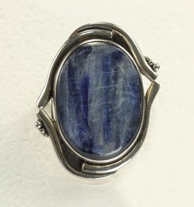 Large Oval Kyanite Ring