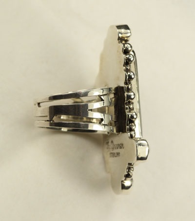 Rectangular Ammolite Ring