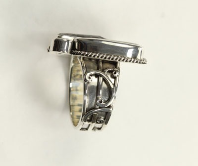 Tourmilated Quartz Cluster Ring