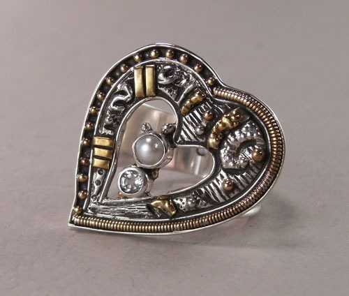 Mars & Valentine Burning Heart Ring