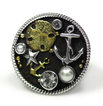 Mars & Valentine Anchors Aweigh Statement Ring