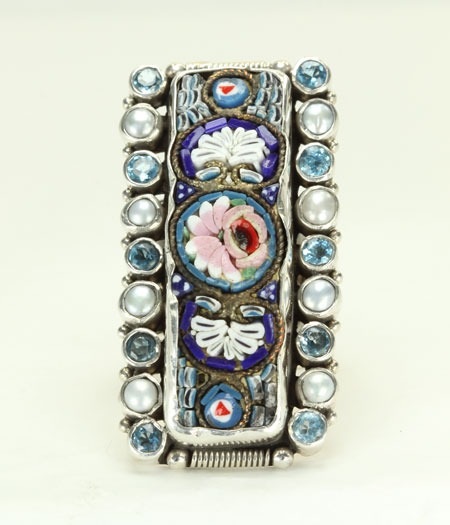 Antique Micro-Mosaic Statement Ring
