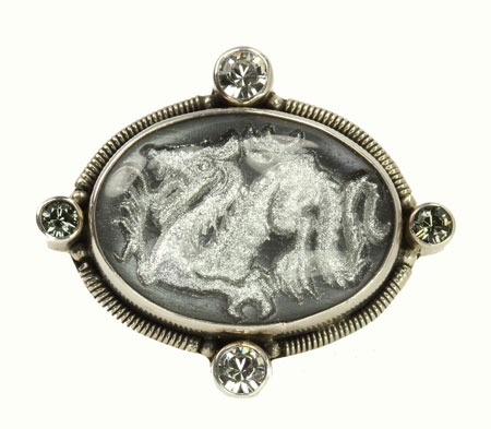Mars & Valentine Hematite Dragon Ring