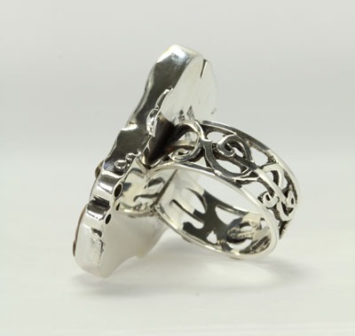 Echo of the Dreamer Opal Fish Ring with Gemstones