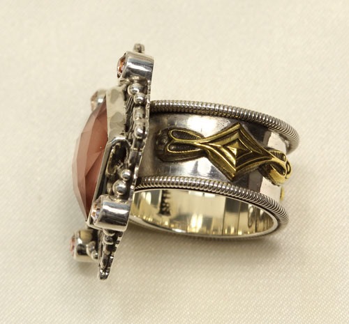 Faceted Peach Ring