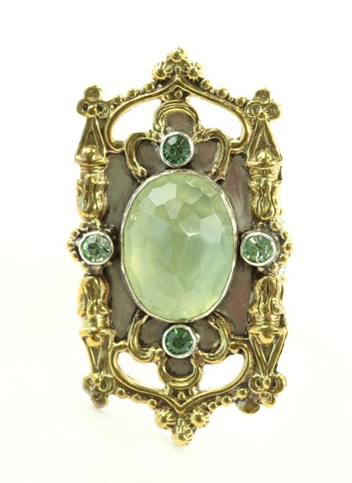 Green Filigree Ring