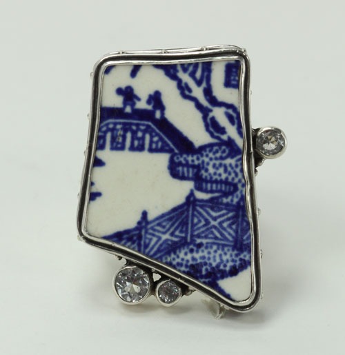 Mars & Valentine Tile Shard Ring Size 9