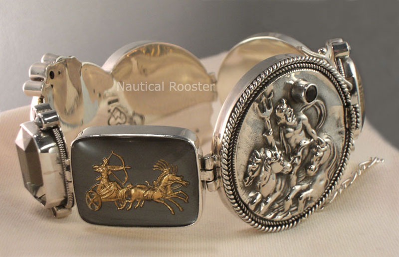 Mars & Valentine Greek Equestrian "Cuff" Bracelet
