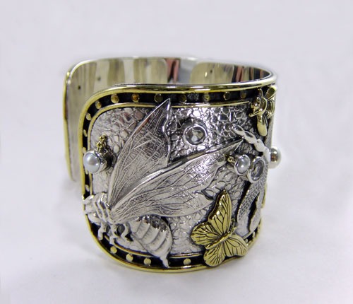 Butterflies & Bumblebees Cuff