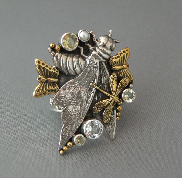 Butterflies & Bumblebees Cuff