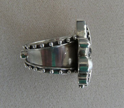  Mars & Valentine Silver Starfish Ring with White Topaz  Stones--REGULAR PRICE $165.00 